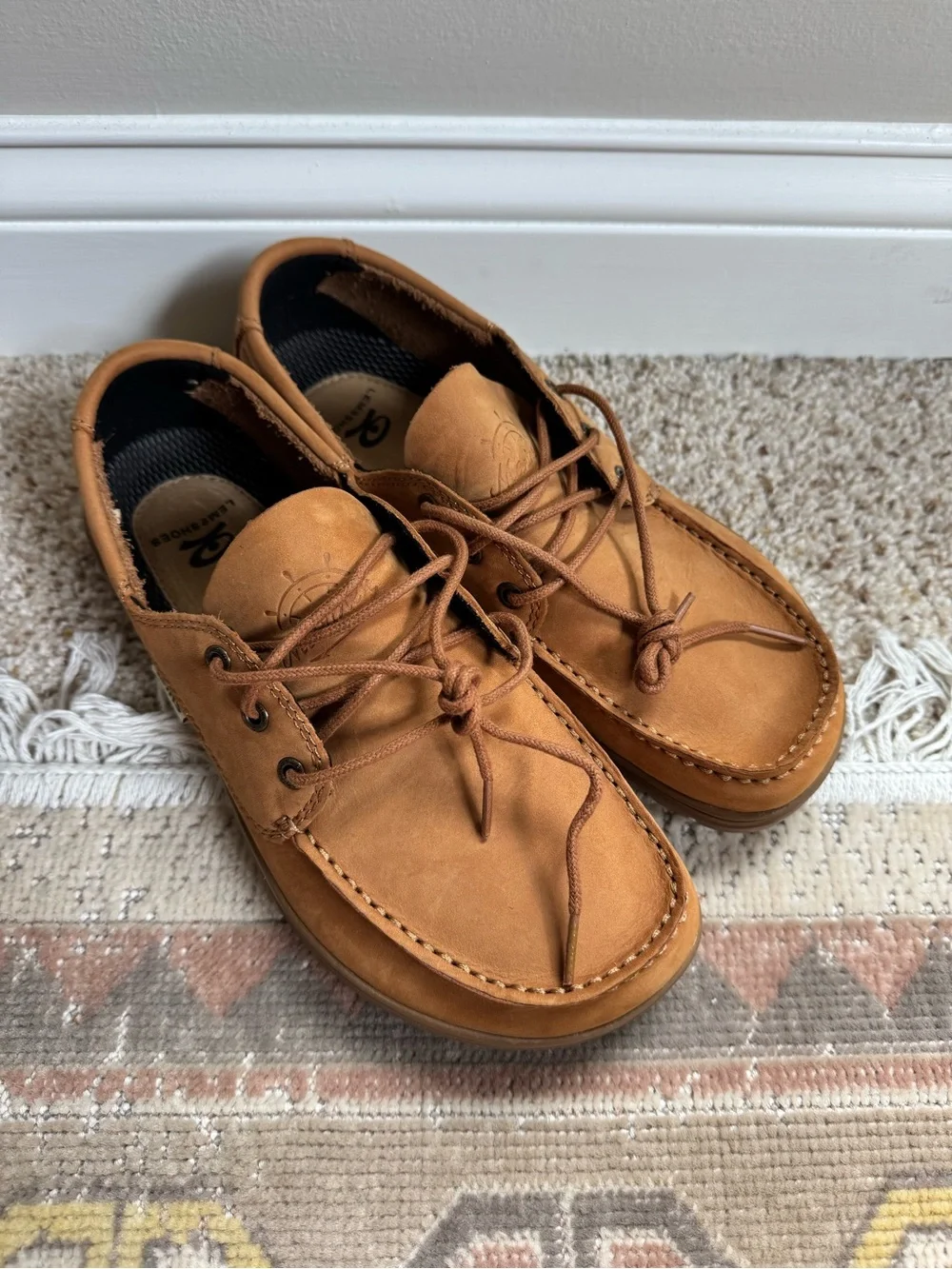 Men's Lems Mariner Boat Shoes in Tan